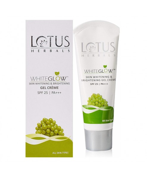 Lotus Herbals Skin Whitening & Brightening Gel Creme SPF 25 White Glow 18g